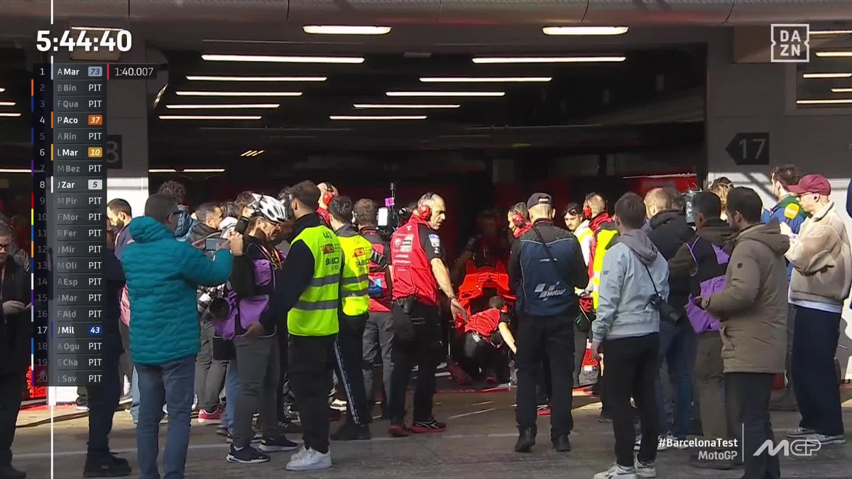EL DÍA QUE ANHELABA Marc Márquez 🔥 Uno de los momentos más especiales de este #BarcelonaTest ✨ Su primera salida a pista subido a la Ducati oficial ✨ Su estreno de rojo 🔴 #MotoGP 🏁