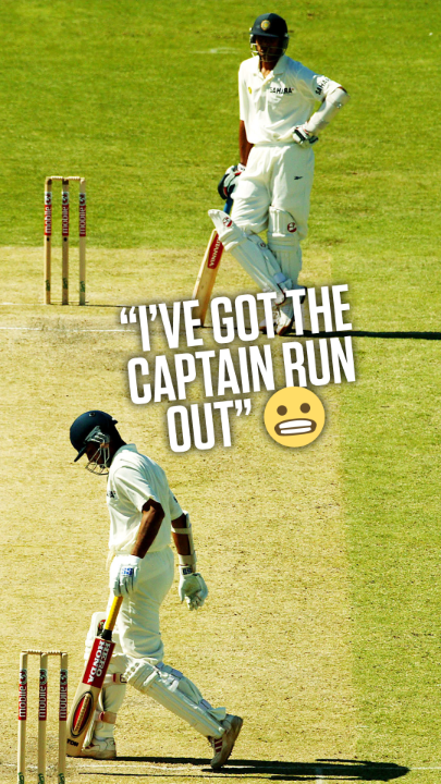 "My mistake, Sourav. That one, I will own up" 😅 Rahul Dravid on his first thoughts in 2003 after VVS Laxman reached the crease in Adelaide 👉 #AUSvIND #AwesomeInAUS