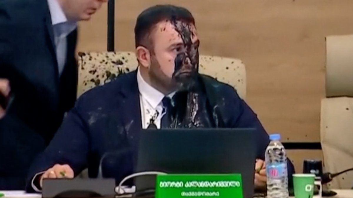 Opozicija u Gruziji farbom na šefa izborne komisije