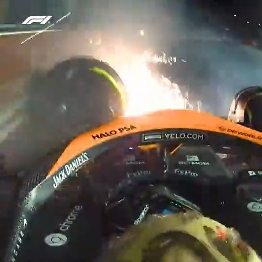 Lando's first visit to Vegas lasted just three laps 💔 #F1 #LasVegasGP