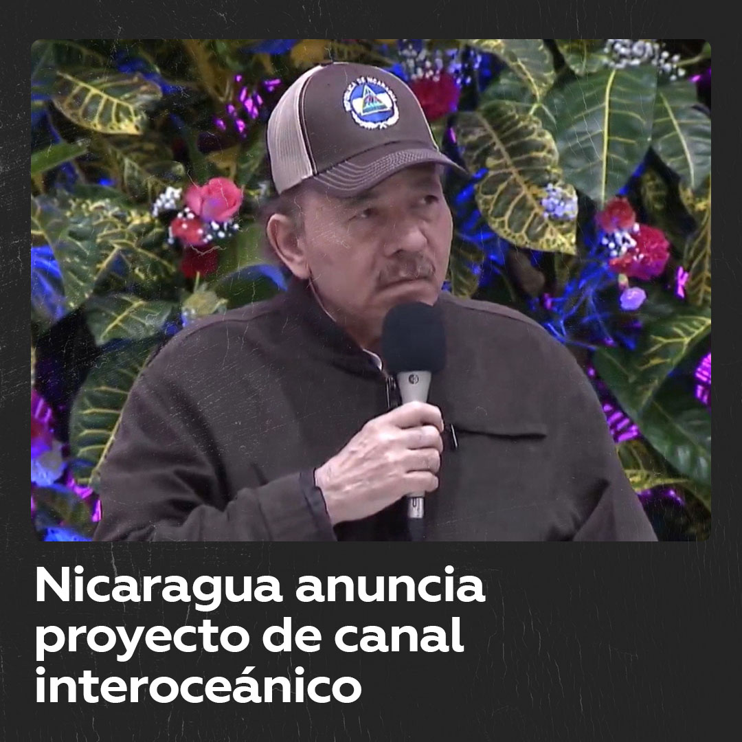 🇳🇮 El presidente de Nicaragua, Daniel Ortega, anunció el proyecto de un nuevo canal interoceánico que atravesaría el país. La iniciativa tiene como objetivo mejorar la fluidez del transporte marítimo global.