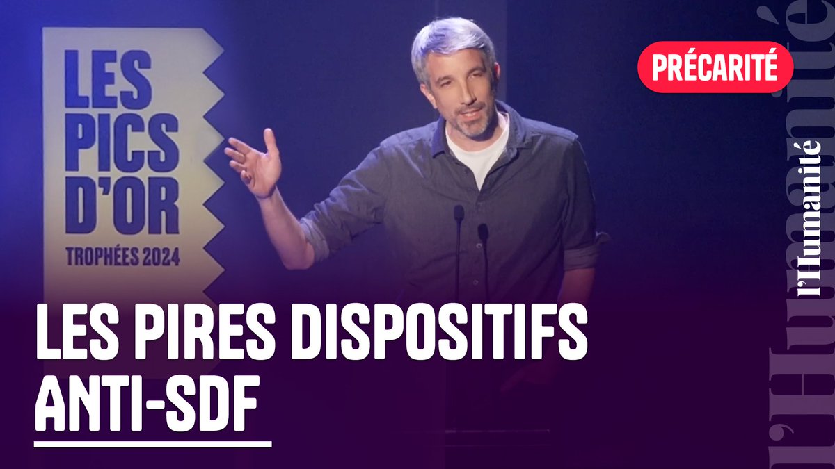 Ce lundi 18 novembre, la Fondation Abbé Pierre (@Fondation_AP) a révélé les lauréats des pires dispositifs anti-SDF lors de sa 3ᵉ édition des Pics d’Or à Paris. Aperçu de la cérémonie avec, notamment, GMeurice👇