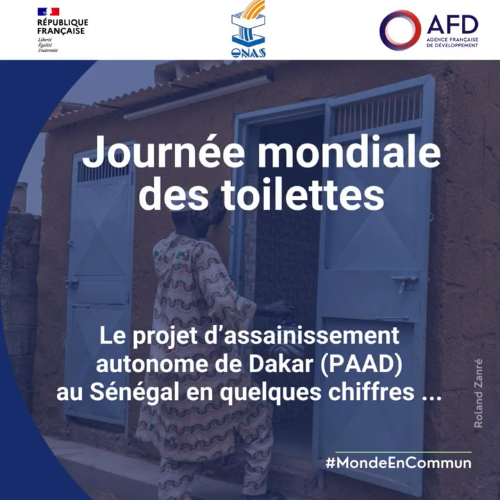 🚽#JournéeMondialeDesToilettes 🔎 Zoom sur le projet d’assainissement autonome que nous soutenons à Dakar qui améliore l’accès des populations vulnérables aux services d’assainissement &amp; d’hygiène gérés en toute sécurité. 👀3 chiffres à retenir⤵ France au Sénégal 🇫🇷🇪🇺 Mihoub Mezouaghi