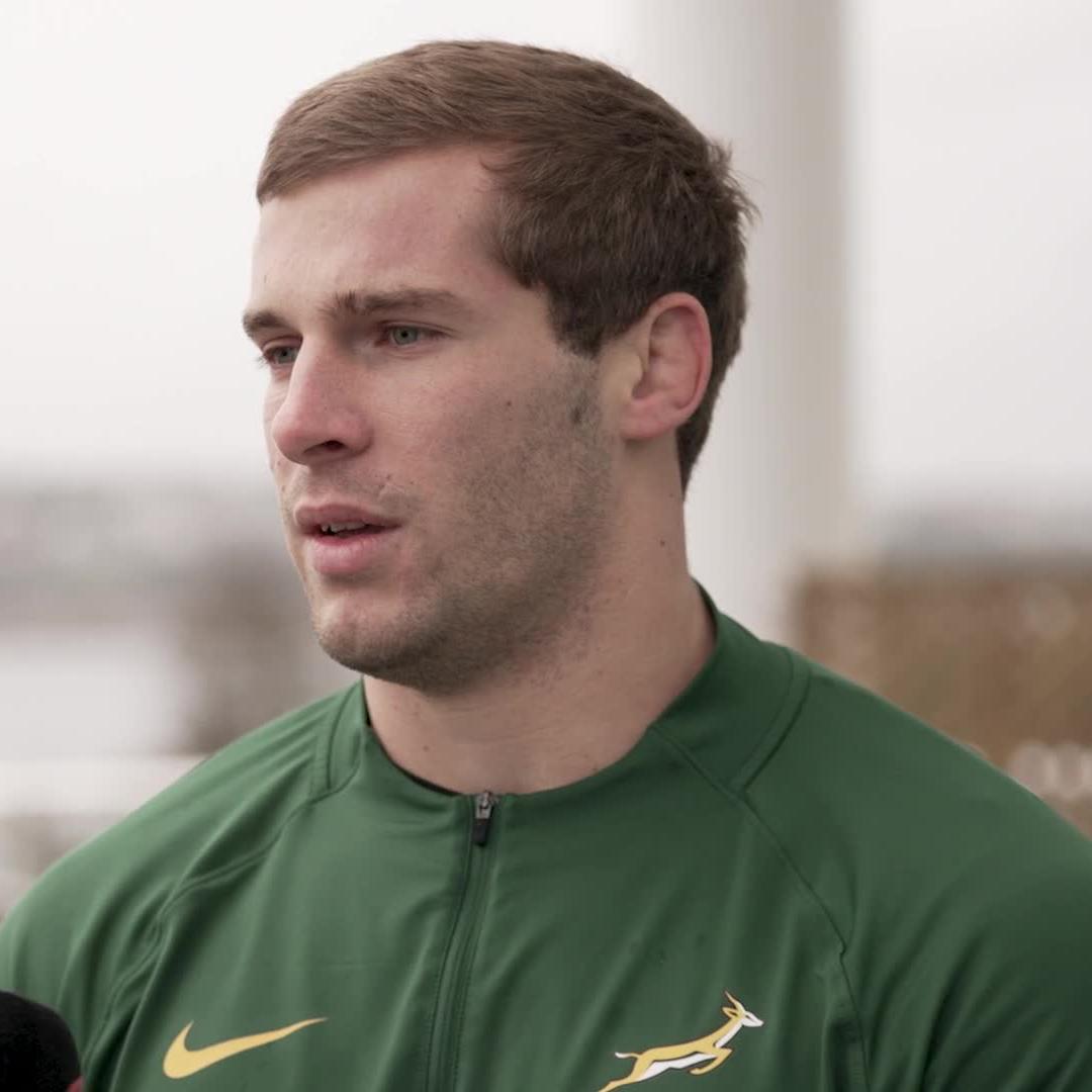 🗣️ "It just shows that your hard work does pay off at the end of the day." All smiles for Cameron Hanekom who is living the Springbok dream right now. #AutumnNationsSeries | Spur Steak Ranches