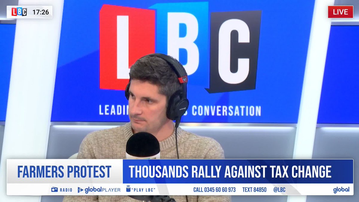“They want the best of both worlds - I’ve got absolutely no sympathy for them.” Caller Paul takes issue with farmers ‘wanting to personally own land whilst also running a business’, telling Tom Swarbrick that the tax levelled on farms ‘should be the same as everyone else’.