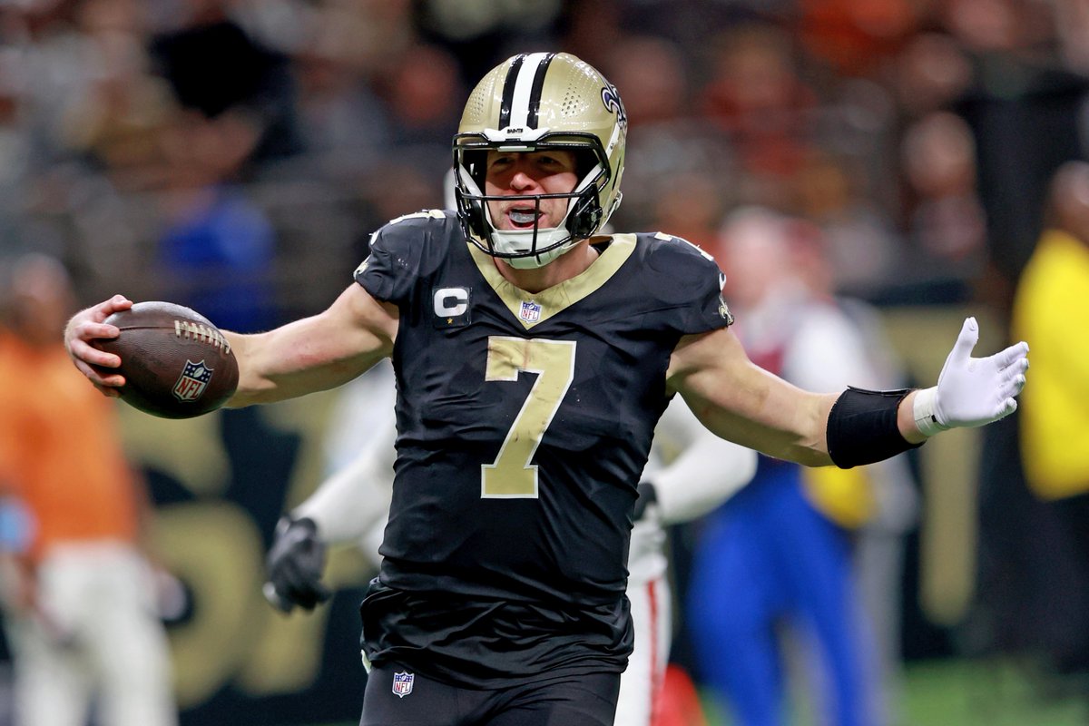 Taysom Hill: The first player in NFL history with 100 rush yards, 3 Rush TDs, 50 receiving yards, & 10 passing yards in a game (& a 42-yard kick return) 📺