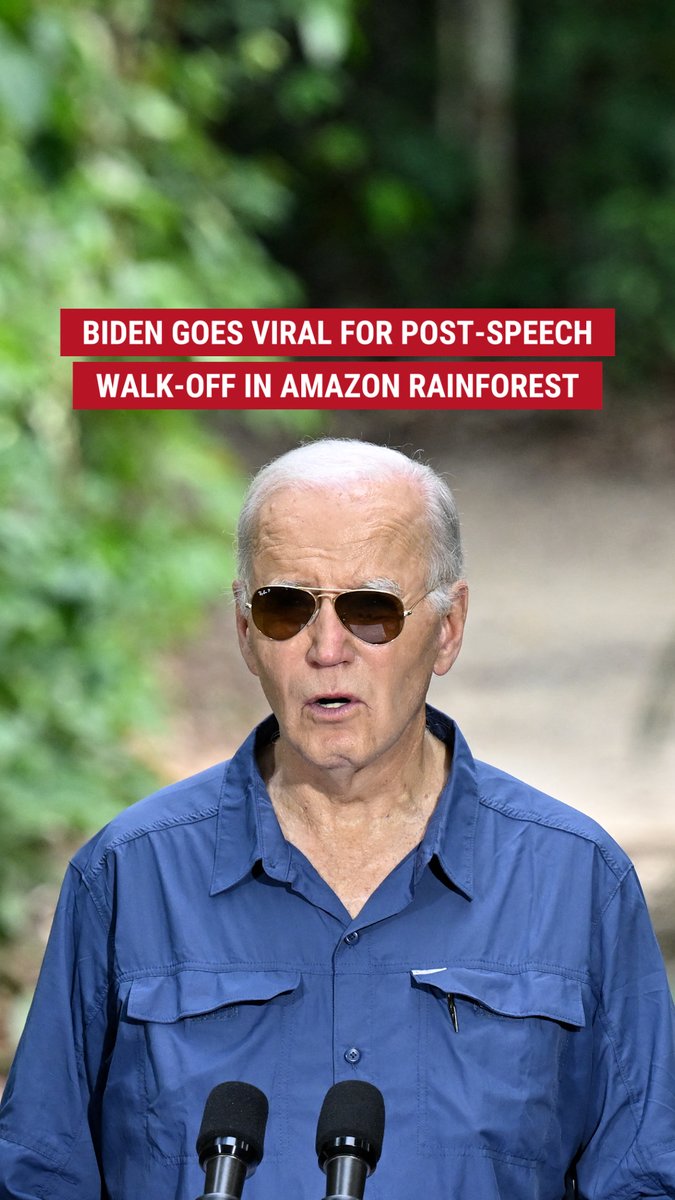 GOING WILD: Social media pokes fun at President Biden after he seemingly disappears in the Amazon Rainforest after giving a speech on climate change.