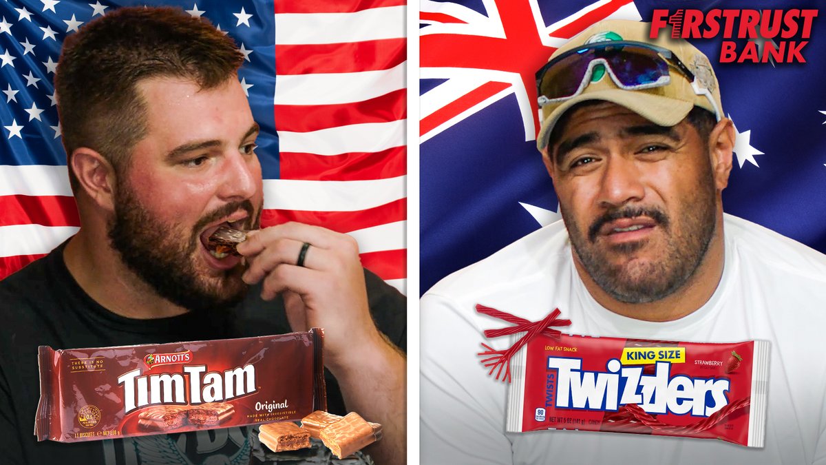 It’s a g’day to try some new snacks with Landon & Jordan 🇦🇺🇺🇸 Firstrust Bank | #FlyEaglesFly