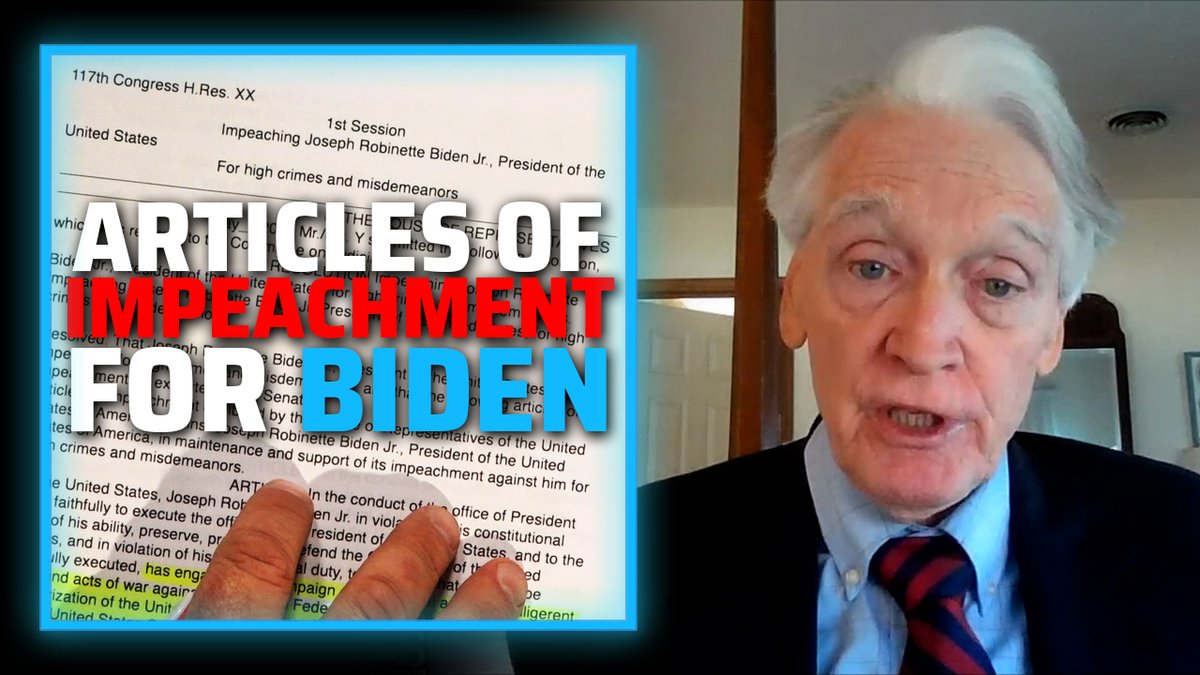 BREAKING EXCLUSIVE: Articles Of Impeachment Against Joe Biden For Illegally Bombing Russia Drafted After Republican Senators &amp; House Members Call For Biden's Removal— Former Top UN War Crimes Prosecutor Dr. Francis Boyle Joins Alex Jones LIVE STREAM: