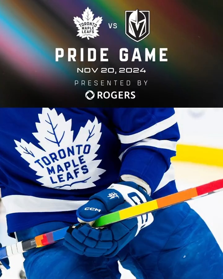 Tomorrow night we celebrate inclusion and making everyone feel welcome at our Pride Night game supported by Rogers 🙌