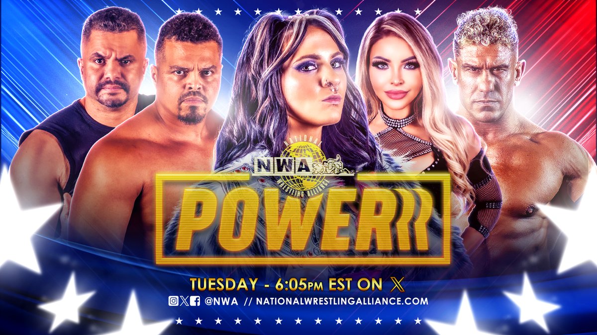 It's 6:05! It's time for wrestling! It's time for #NWAPowerrr! This episode has NOT ONE but TWO Women's World Title matches! Plus EC3 tries to rebuild on his way back to a World Title shot at NWA Samhain!