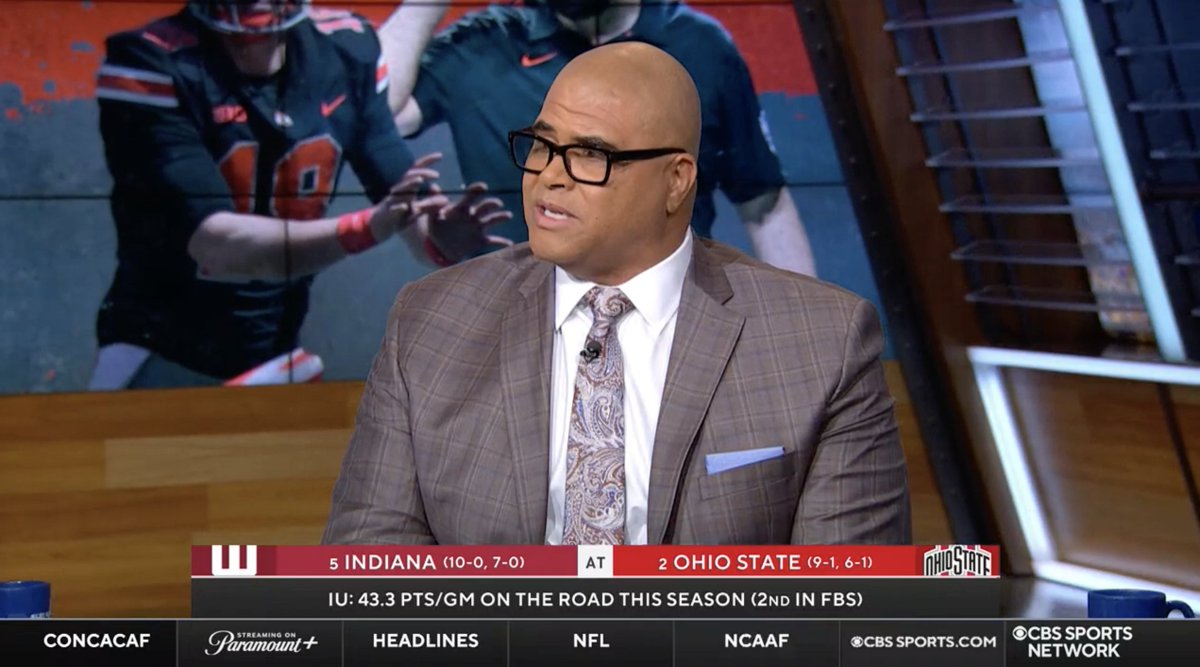 "I believe their front seven will give Ohio State's offensive line all they want... I think Indiana wins this game. This moment's not gonna be too big for em." 🗣️ Aaron Taylor is taking Indiana Football over the Buckeyes