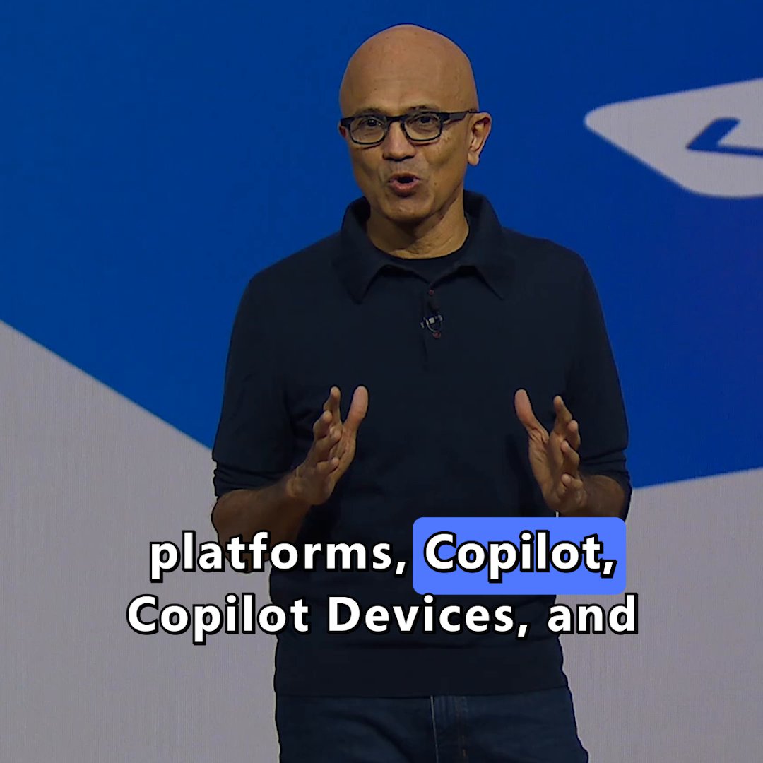 "It’s not about tech for tech’s sake, but about translating it into real outcomes." -- Satya Nadella #MSIgnite