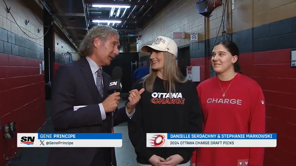 Repping Oil Country in the Nation's Capital. 🫡 Ottawa Charge draft picks, Danielle Serdachny and Stephanie Markowski chat with Gene Principe about the impact the Oilers had on them growing up in Edmonton, and the upcoming PWHL season.