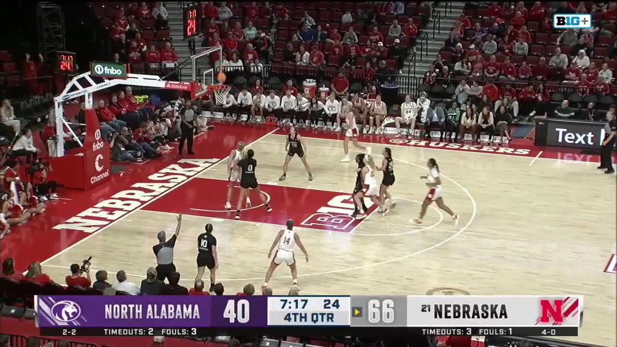 Callin Hake just logged a career-high 17 points against North Alabama ‼️ See the Huskers highlights 👇 #B1GWBBall x Nebraska Women's Basketball