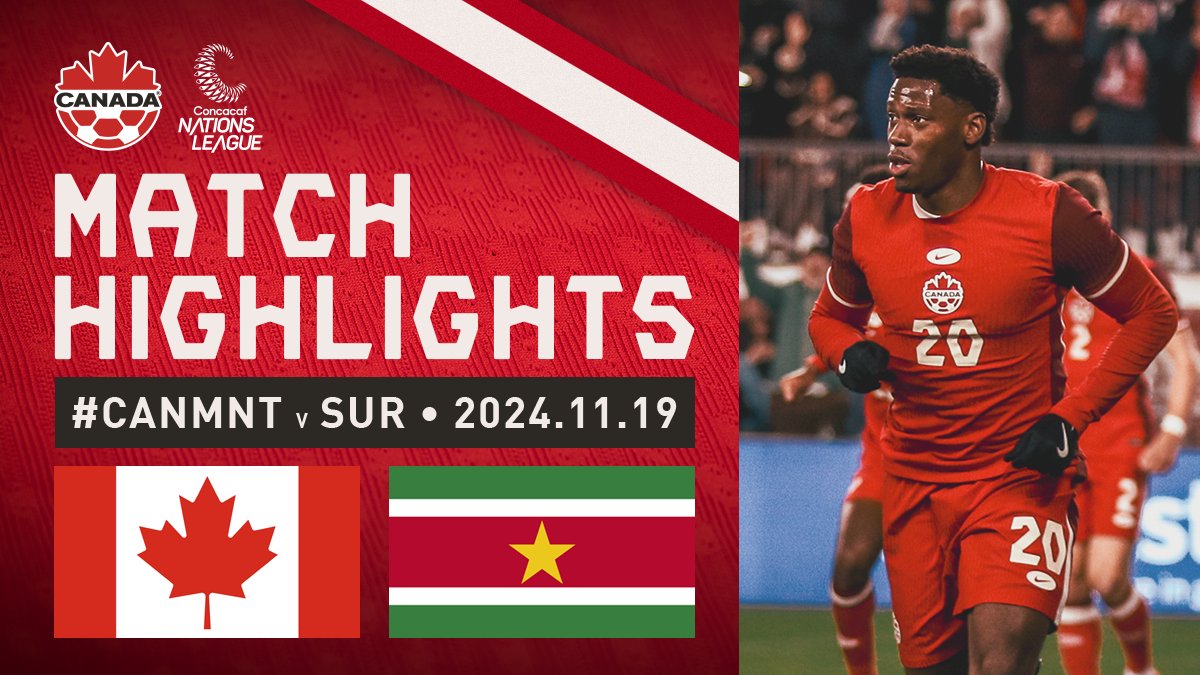 ๐ฅ: Canada๐จ๐ฆ (3) - (0) Suriname๐ธ๐ท #CANSUR #CANMNT