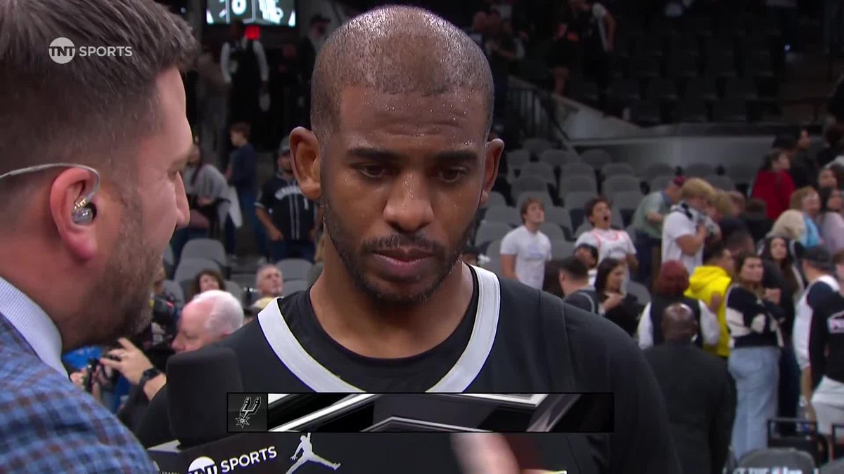 "Every year, teams I've been on have been competitive" 😤 Jared Greenberg caught up with CP3 after the San Antonio Spurs #EmiratesNBACup win 🎤