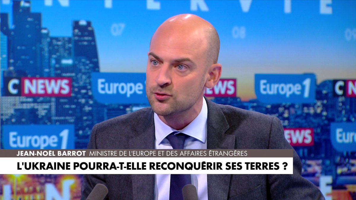 Jean-Noël Barrot : «Chaque fois que la Russie gagne un km2, c’est la menace qui se rapproche». #LaGrandeInterview