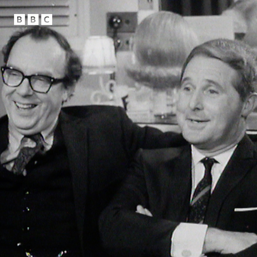 #OnThisDay 1966: Eric Morecambe and Ernie Wise faced some "intelligent questions" from Michael Dean on Late Night Line-Up.