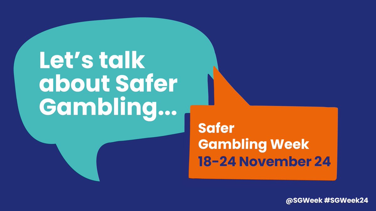 For Day 3 of #SGWeek24: there are many ways to get support if you're worried about your gambling habits. 💬 Speak to staff members at the gambling venue 🧑‍💻 Visit 📞 Call the free and confidential Gambling Helpline