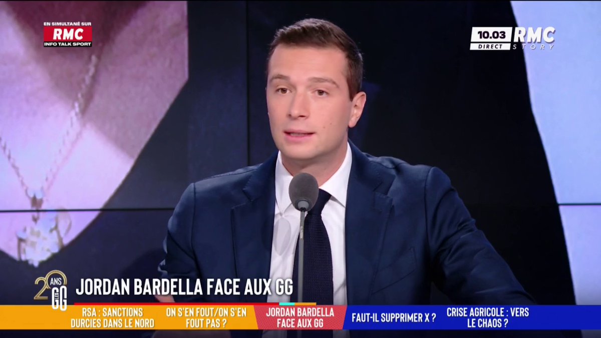 🔴 Jordan Bardella revient sur sa déclaration concernant le casier judiciaire vierge pour les candidats RN 🎙️ Jordan Bardella, président du RN explique qu'il parlait du "casier judiciaire B3, ce sont les crimes et délits avec des peines de prison ferme de plus de 2 ans". #GGRMC