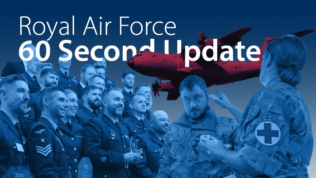 Do you remember the first time you saw the Atlas A400M? In this 60 Second Update: ✈️ We celebrate 10 years since the delivery of the first Atlas. 🩺 See how our teams prepare for medical emergencies on Exercise Athena Phoenix. 🥇 Celebrate our stars at the RAF Sports Awards.