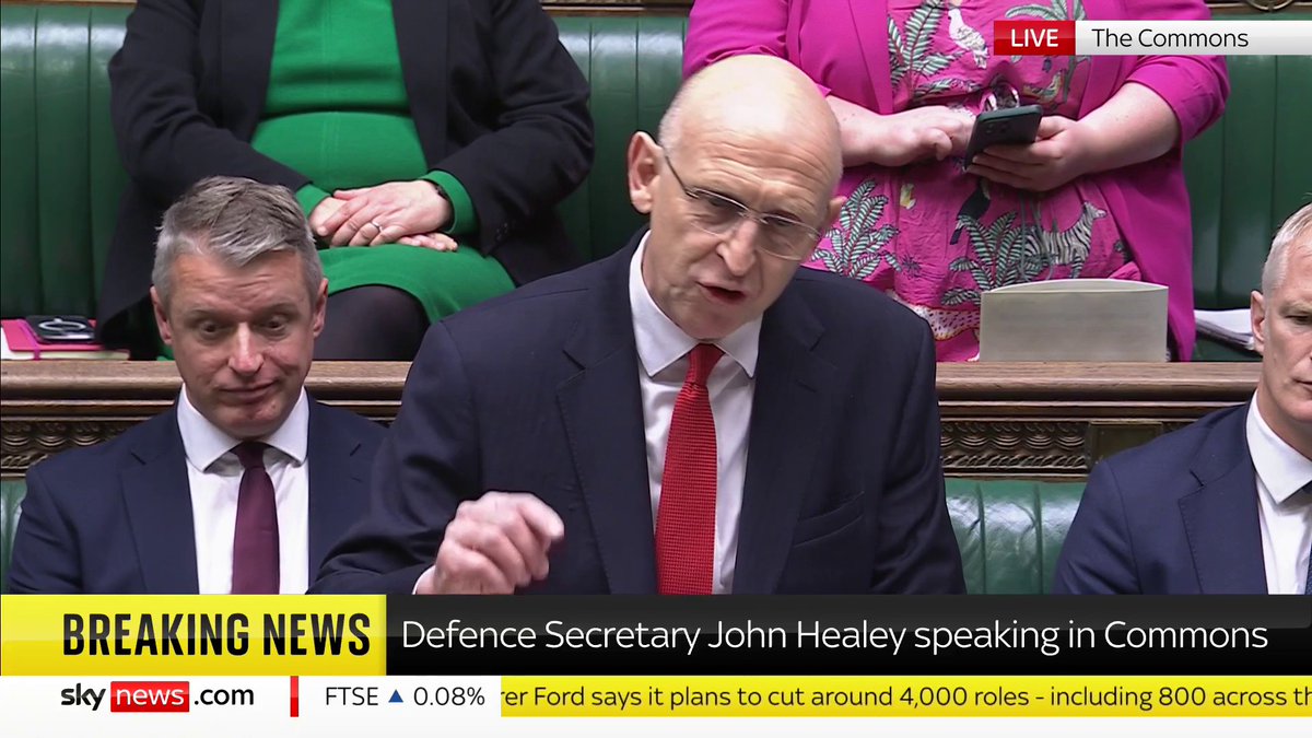 BREAKING: Defence Secretary John Healey announces a range of money-saving cuts to warships, helicopters and drones Full details: 📺 Sky 501, Virgin 602, Freeview 233 and YouTube