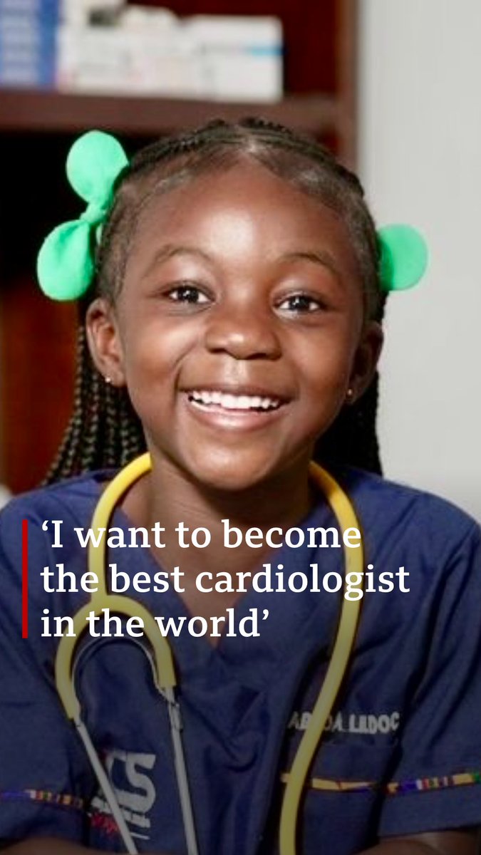Meet five-year-old Adjoa Lildoc, popularly known as 'Little Doctor,' who has become a social media sensation in Ghana due to her remarkable knowledge of medicine at such a young age.
