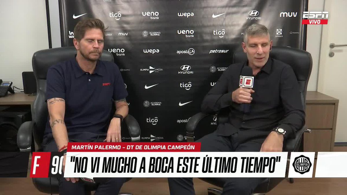 🗣️Martín #Palermo s/#Boca y Fernando #Gago de DT: "Mucho en este último tiempo no lo ví a Fernando ni a #Boca. No me voy a poner a hablar de #Boca porque de mi boca no van a salir cosas que después terminen tomándolas a mal, prefiero no hablar".