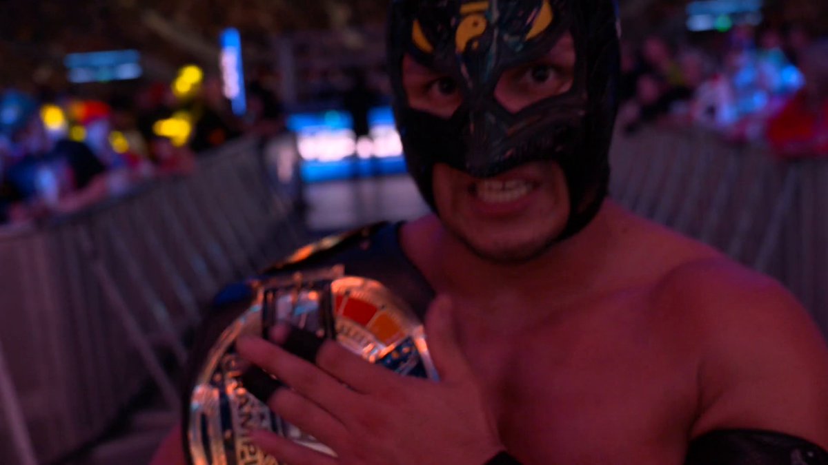 The new #WWESpeed Champion thanks his supporters as he soaks up the big win. This is just the beginning for Dragon Lee ドラゴンリー! 🏆🤩