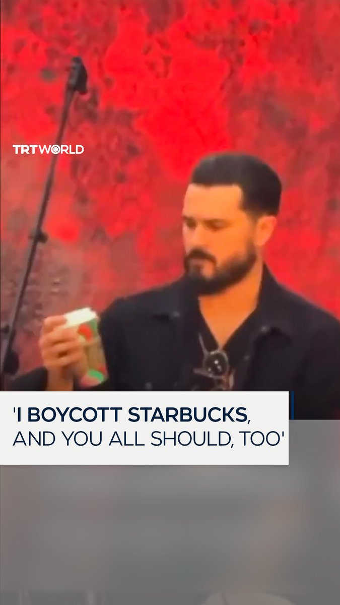 “I boycott Starbucks, and you all should, too” British American actor Michael Malarkey refused to drink Starbucks coffee and threw it away during an event hosted by the company in Florida, US on November 17. The actor calls for a boycott of the coffee giant, due to its complicity in the ongoing Israeli war on Gaza