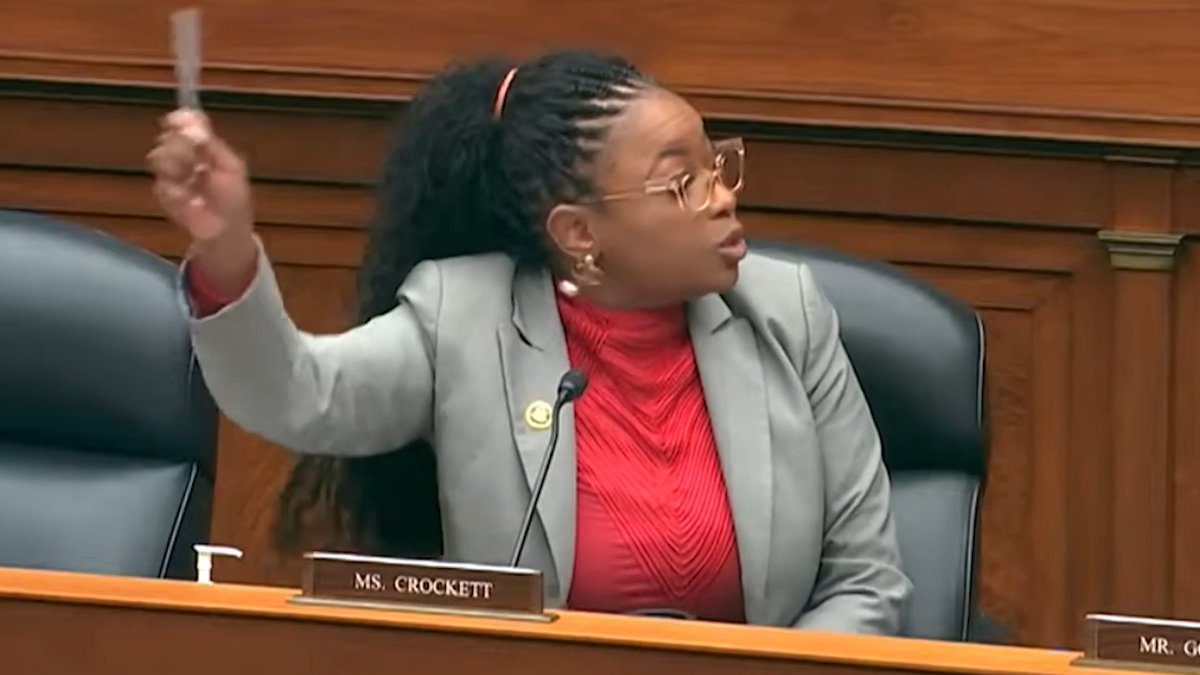 Rep. Jasmine Crockett (D-TX) calls out Republicans trying to redefine "oppression" to say white people are being oppressed: "It is white men on this side of the aisle telling us, people of color on this side of the aisle, that y'all are the ones being oppressed.