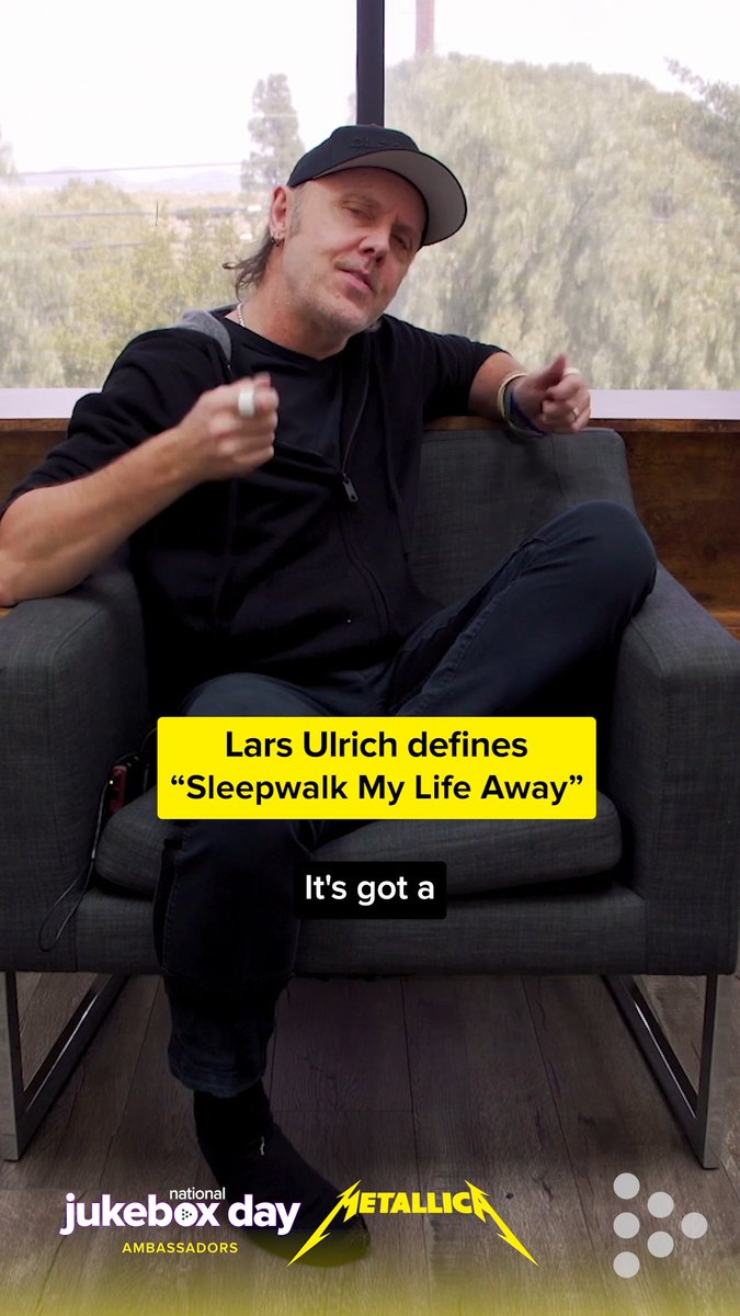 In our latest #NationalJukeboxDay Artist Spotlight, Lars Ulrich dives into “Sleepwalk My Life Away” from '72 Seasons.’ 🥁 You can still play ANY Metallica song from the TouchTunes mobile app to be entered for your chance to meet the band (see our pinned post for more details)! Be sure to crank up “Sleepwalk My Life Away” as well as some of Lars’ jukebox favorites on Metallica's Jukebox Favorites Playlist. 🤘
