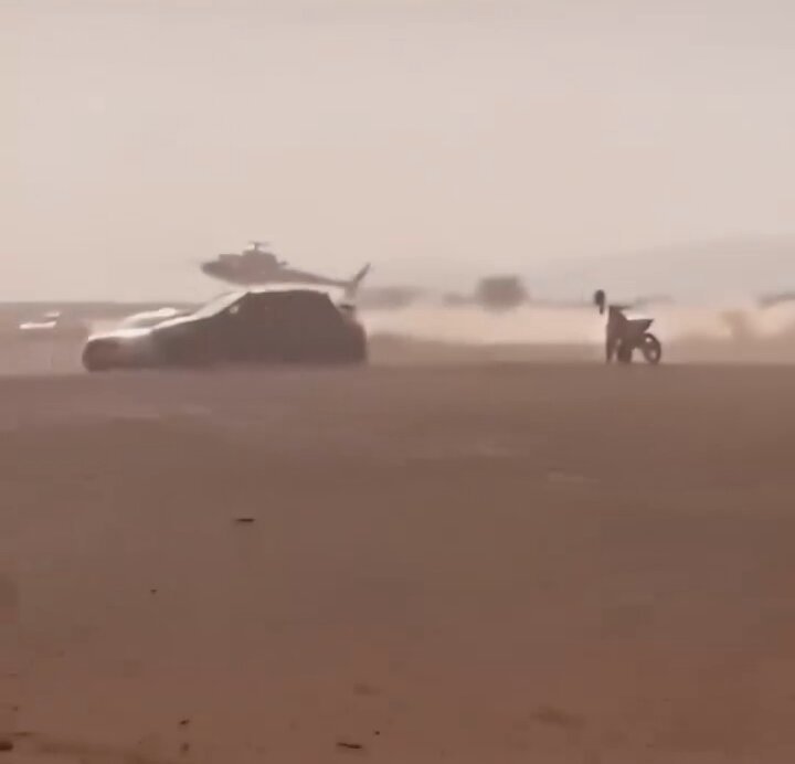 Did he really drift a chopper?