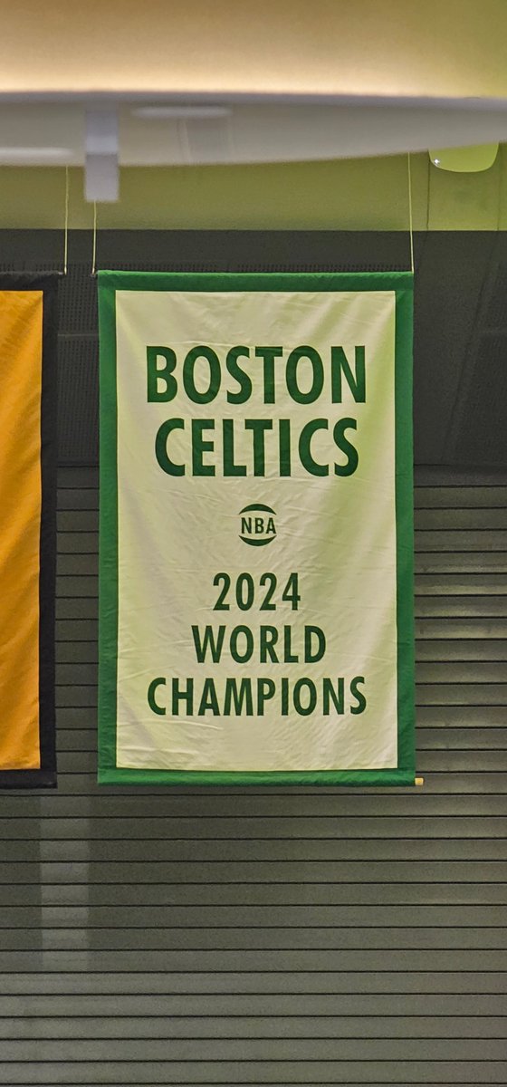 The Boston Celtics have raised Banner 18 to Logan Airport's rafters at Terminal C. 💚