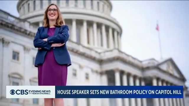 House Speaker Mike Johnson set a new bathroom policy barring transgender people from using restrooms in the U.S. Capitol that do not correspond with their “biological sex” – taking aim at incoming Democrat Sarah McBride, the first transgender member elected to Congress. In a statement, McBride said, "I’m not here to fight about bathrooms."