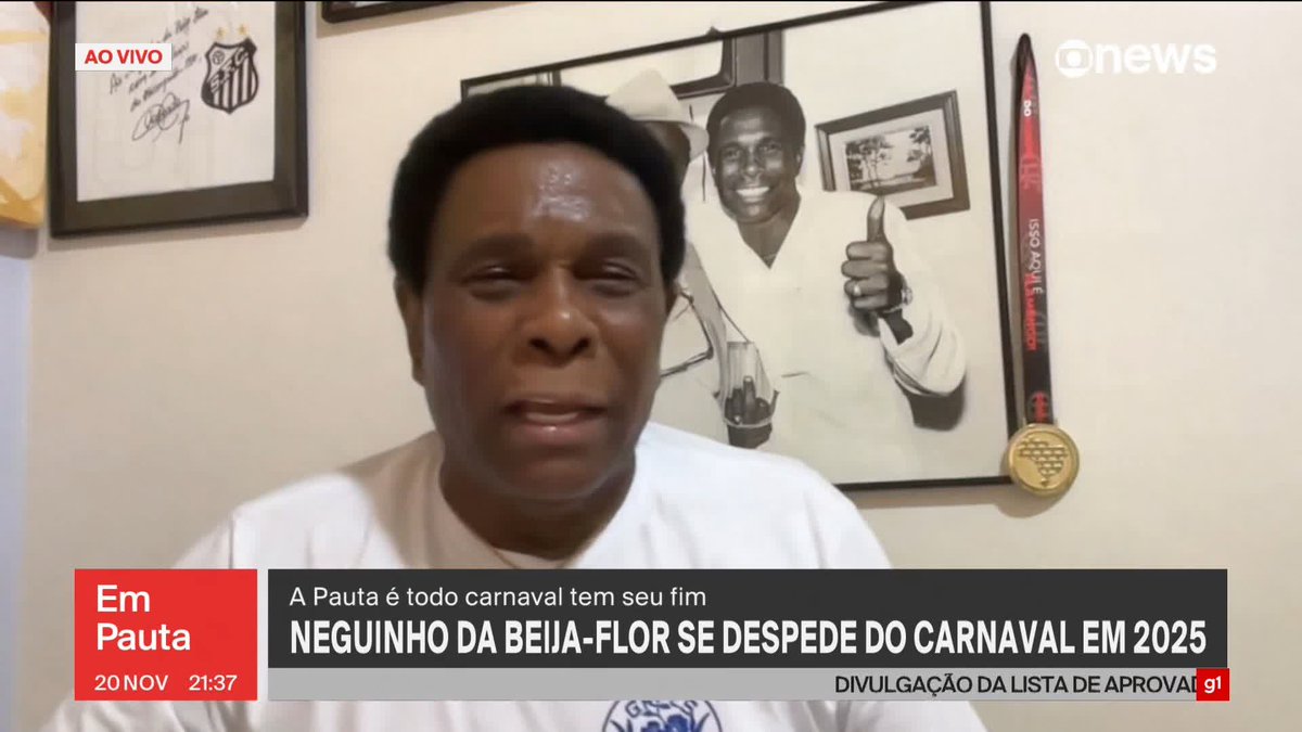 Em resposta a Flávia Oliveira, Neguinho da Beija-Flor diz se esperava tanta comoção e a avalanche de afeto depois de anunciar sua despedida da Sapucaí – o carnaval de 2025 será o último do intérprete. ➡ Assista ao #EmPauta: #GloboNews