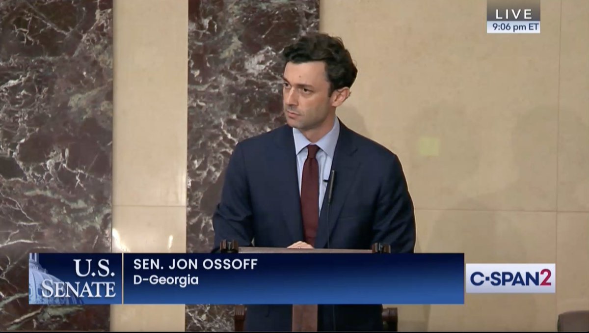 Sen. Ossoff's remarks on resolutions of disapproval with respect to two U.S.-Israel weapons sales: