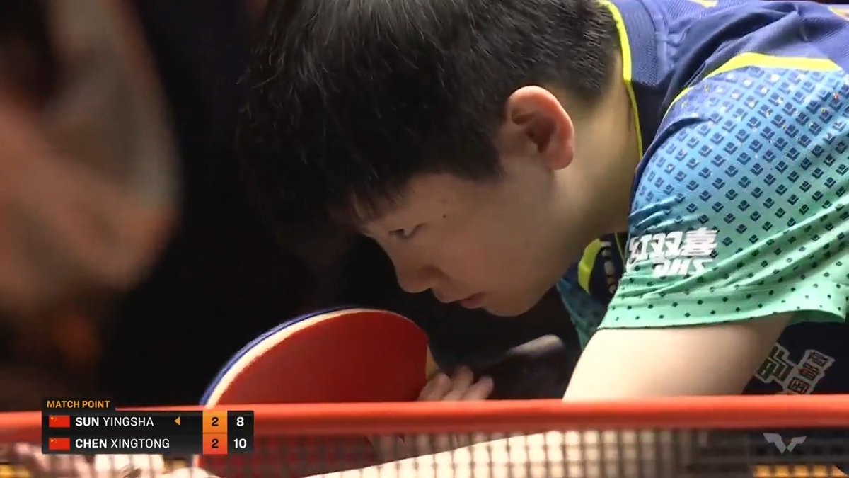 世界女王がダブルスに続き、シングルスでも初戦で姿を消す.. #WTTファイナルズ福岡 2024🇯🇵 ■女子シングルス1回戦 🇨🇳陳幸同 3-2 孫穎莎🇨🇳 7-11/11-8/11-8/8-11/11-8 #BSテレ東 夕方5時56分〜 日本語実況解説で生中継📺📡 大会・配信情報は特設HPまで! ▶️