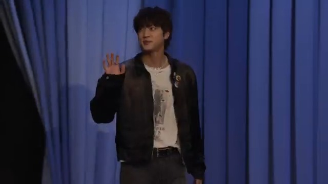 Give it up for BTS_official’s Jin 💜 #JinOnFallon #FallonTonight