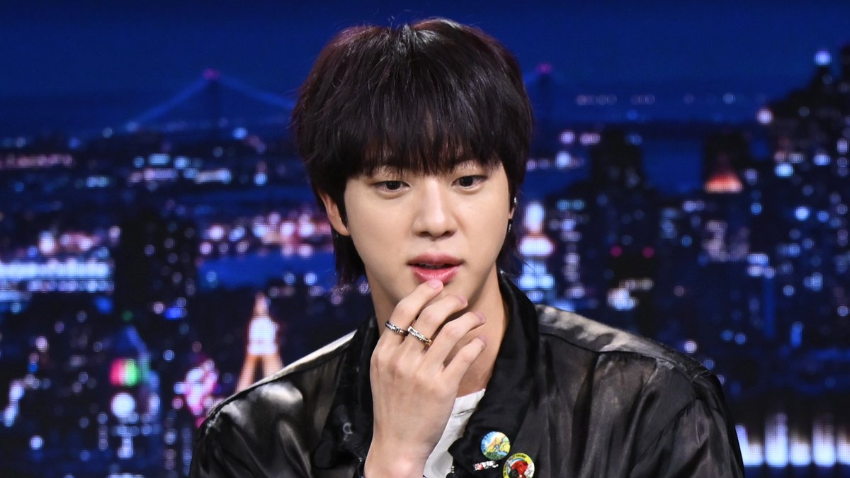 .BTS_official was waiting for Jin when he finished his military service 🥹 #JinOnFallon #FallonTonight