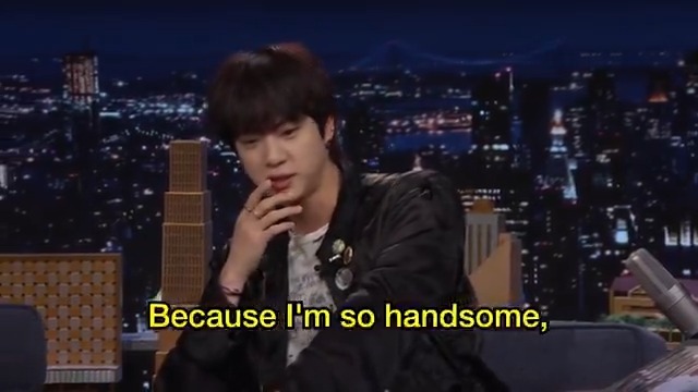 .BTS_official’s Jin is “Worldwide Handsome” 🤩 #JinOnFallon #FallonTonight