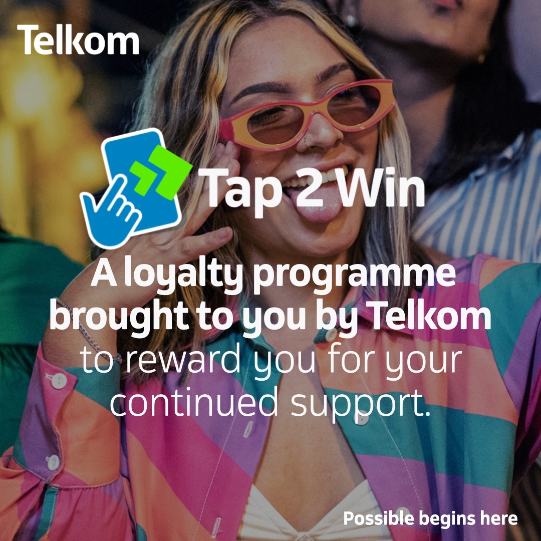 Tap2Win is happening RIGHT NOW 🚨 We are here to reward YOU! Get your hands on airtime, data, and lifestyle vouchers by simply recharging, upgrading, or buying bundles. 💥 ✔️ Prepaid: Recharge R20+ ✔️ Postpaid: Activate, upgrade, or buy bundles Access Tap2Win via USSD or My Telkom App! 📱 #Tap2Win #TapIn2TelkomSummer