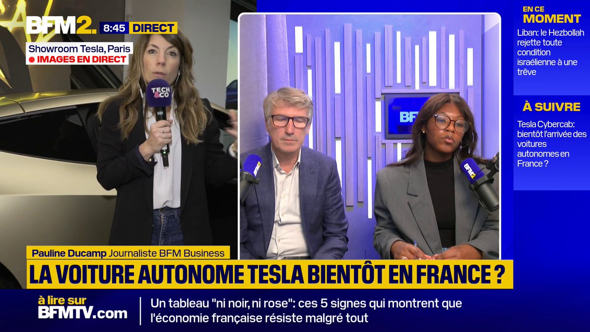 💬 "On va en voir arriver, mais il y a des règlementations" Guillaume Crunelle, consultant auto et tech chez Deloitte, s'interroge sur l'apparition de ces véhicules en France