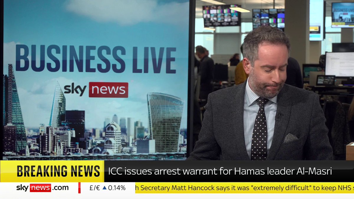 BREAKING: The ICC has issued an arrest warrant for Israeli Prime Minister Benjamin Netanyahu, former Israeli defence minister Yoav Gallant and Hamas leader Al-Masri. 📺 Sky 501, Virgin 602, Freeview 233 and YouTube