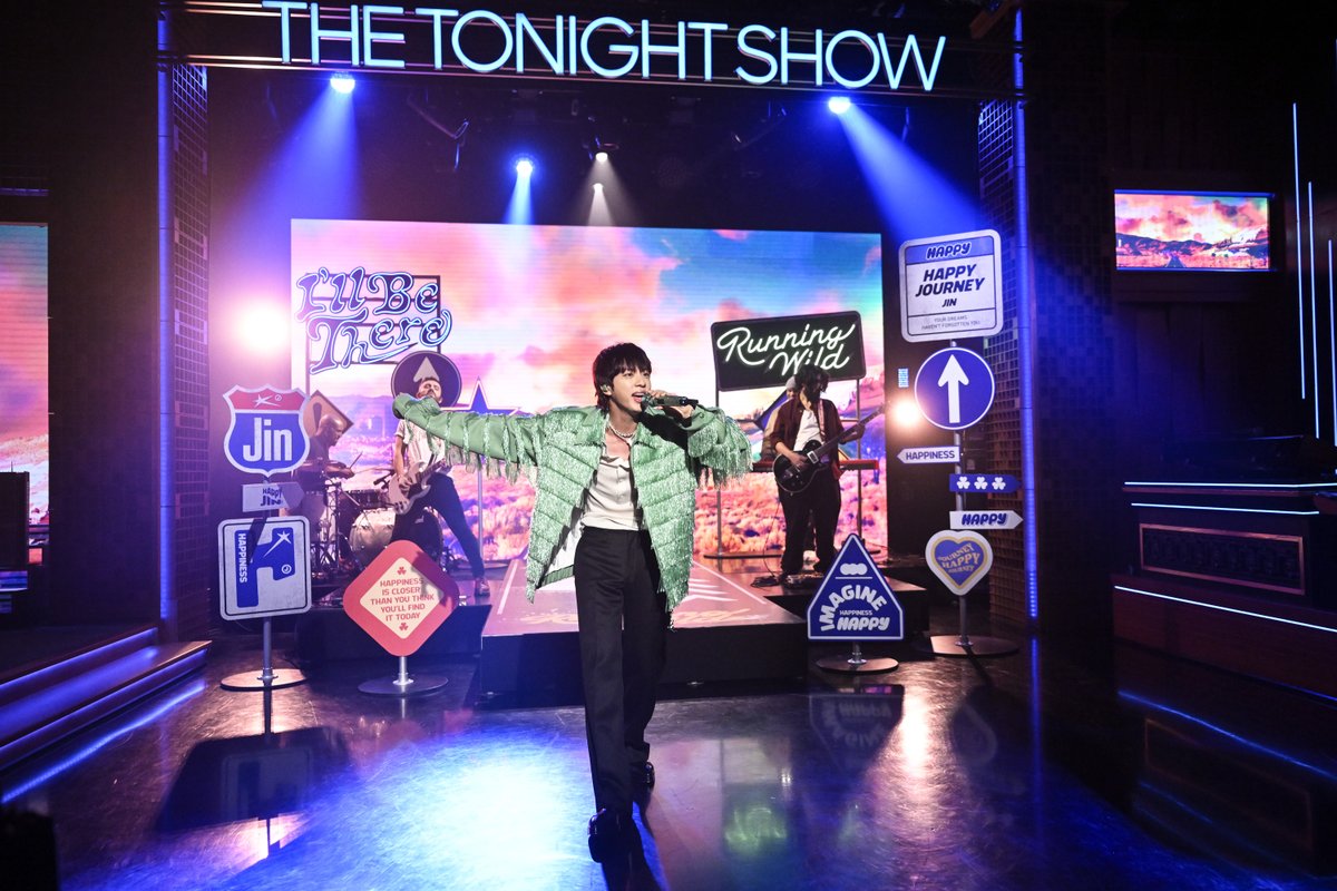 JIN performs ‘Running Wild’ on The Tonight Show.