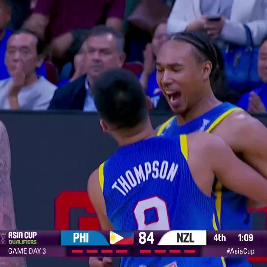 Chris Newsome. BIG-TIME in the crunch. ❄️ Are Gilas Pilipinas about to break the curse against the Tall Blacks? 👀 #AsiaCup