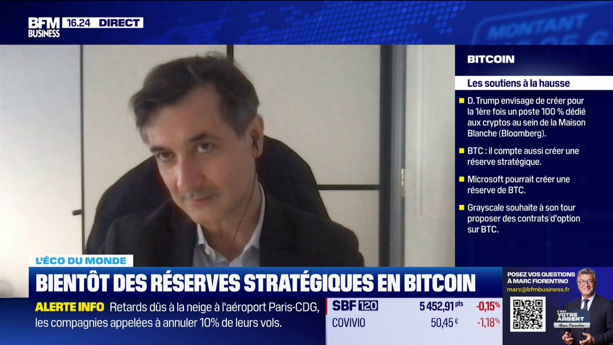 "Oui les banques centrales manipulent la monnaie, pour répondre à des crises financières. Le bitcoin ne peut pas y répondre." 💬Gilles Moëc, Chef économiste du Groupe AXA 🎙️Guillaume SOMMERER