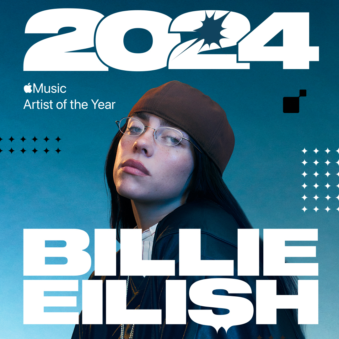 Our 2024 Artist of the Year is billie eilish. She’s also the only artist to win Artist of the Year twice... so you can add that to her list of accomplishments. 🏆