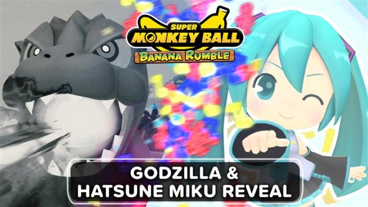 Smash through the competition as Godzilla or party as the cheerful Virtual Singer Hatsune Miku! New paid DLC and a free update for Super Monkey Ball Banana Rumble is coming to #NintendoSwitch Nov. 26! 🌟🍌 Play the demo: